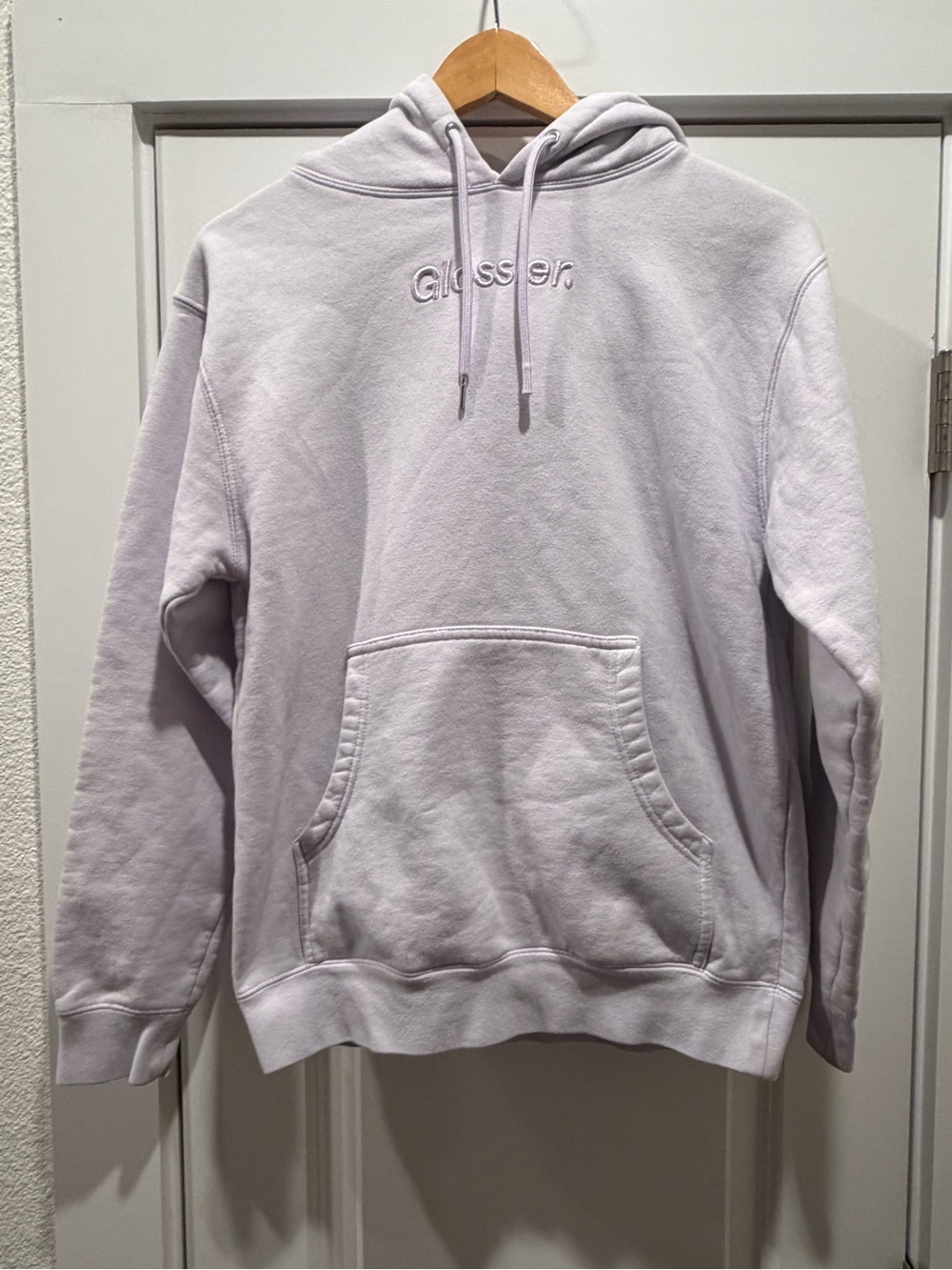 Glossier Light Lavender Crewneck Hoodie